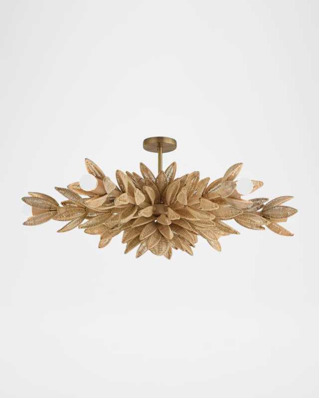 Kasai 37" 6-Light Convertible Semi-Flush Mount